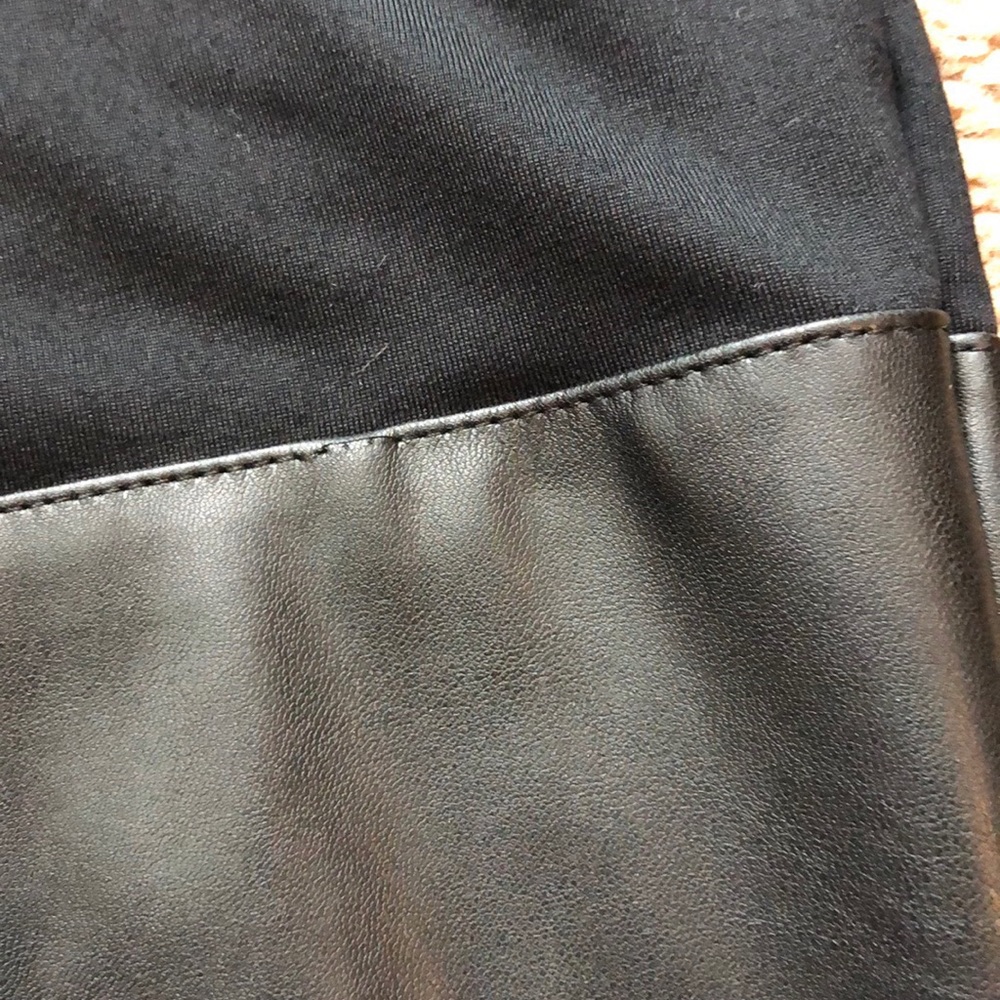 NEW Leith Faux Leather Black Leggings Sz Small - Picture 5 of 7